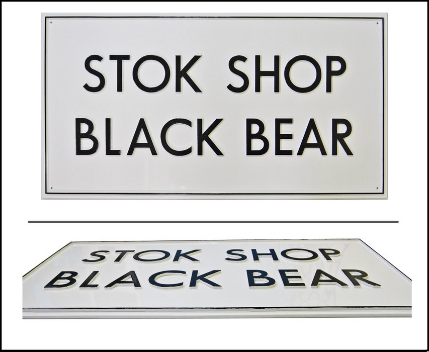 Табличка «STOK CHOP BLACK BEAR&raquo