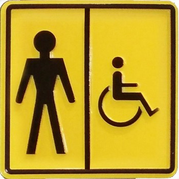Пиктограмма Туалет для инвалидов Мужской